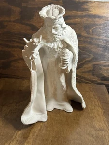 "Estatuilla Belén Rey Melchor Porcelana Boehm 12"" - Dedos Rotos Incluidos" - Imagen 1 de 16