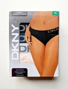 DKNY 4 Pack Seamless Bikini Panties for Woman Size XL - Picture 1 of 4