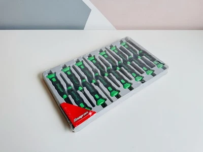 *NEW* Snap On 14-pc Soft Grip Long Punch & Chisel Set (Green) PPCSGL714G - Image 1 of 4