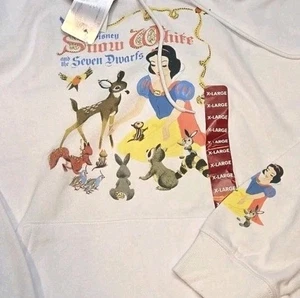 Schneewittchen und die sieben Zwerge Hoodie Gr. XL weiß Disney Classic Damen Neu - Bild 1 von 5