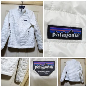 Chaqueta Patagonia Nano Puff Mujer Mediana Blanca Abedul PrimaLoft Acolchada 84217 - Imagen 1 de 20