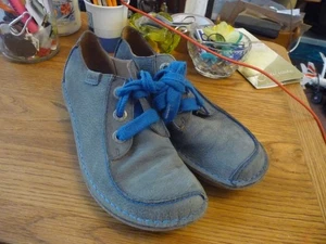 Clarks artisan grey blue Funny Dream shoes size 6.5D - Picture 1 of 9