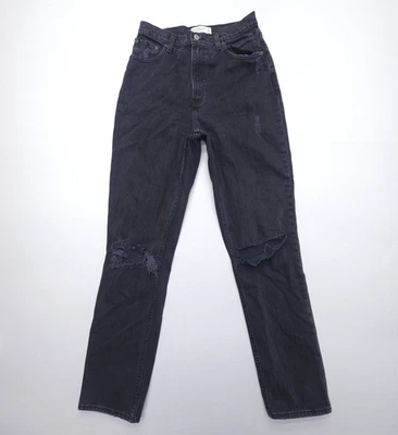 Abercrombie & Fitch The '90s Straight Ultra High Rise Jeans Womens 27 / 4L Black - Image 1 of 4