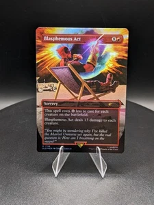 NM Rainbow Foil Blasphemous Act, MTG, Deadpool Secret Lair, Borderless - Picture 1 of 2