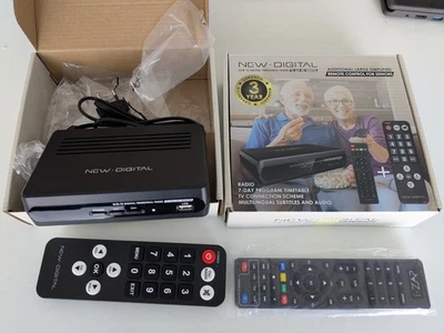 New Digital Decoder TV DVB-T2 265 HD Senior 2 telecomandi - Immagine 1 di 3