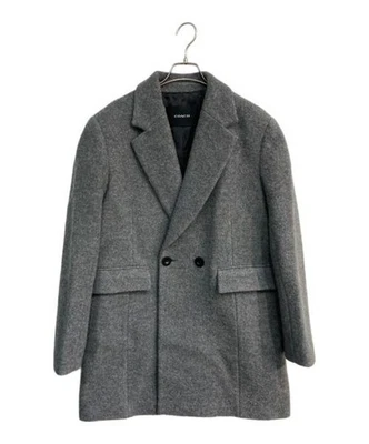 Wool Double Chester Coat M Size Classic Warm Mens Outerwear - Image 1 of 4
