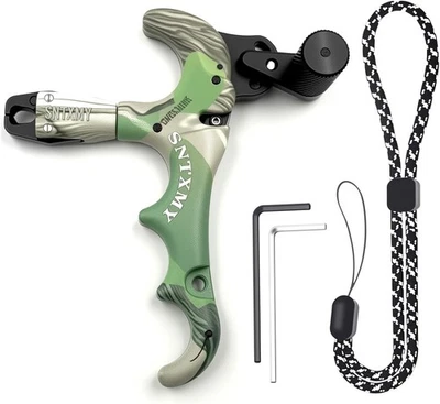 Archery Release Trigger Camo Aluminum 4 Finger for Compound Bows - Image 1 of 4