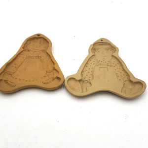 Raggedy, Ann and Andy Cookie Molds Bolso Marrón Arte Galleta 1985 1986 De Colección - Imagen 1 de 9