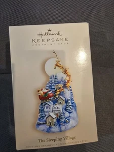 2006 Hallmark Das schlafende Dorf Andenken Ornament Club KOC Weihnachtsmann Licht - Bild 1 von 1