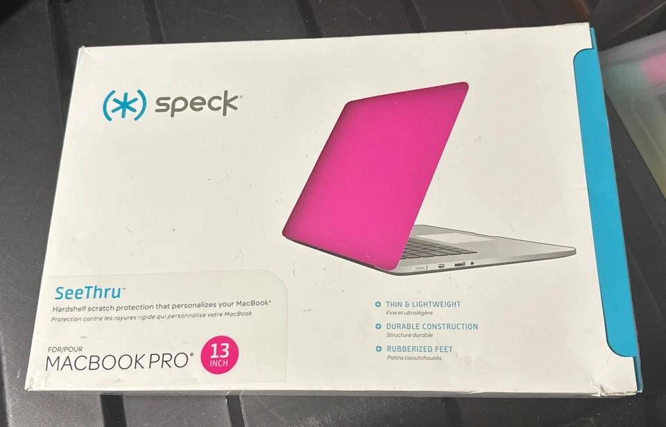 Capa rígida Speck rosa SmartShell para MacBook Air laptop de 13 polegadas nova - Imagem 1 de 1
