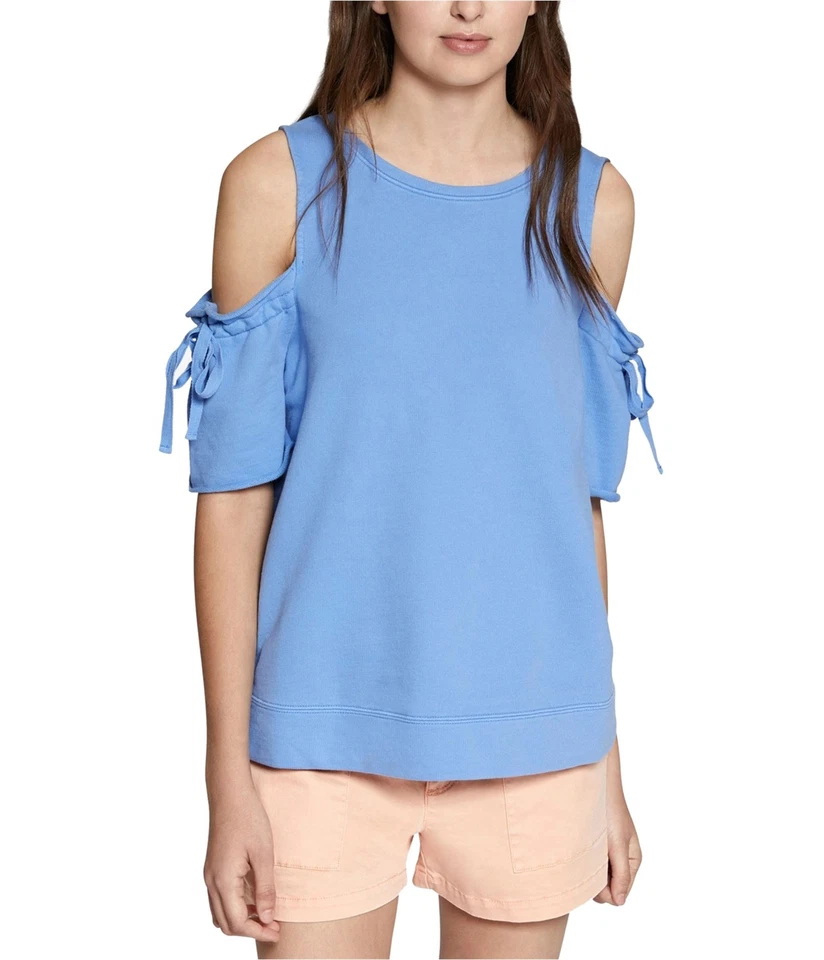 Sanctuary Clothing Mujer Sudadera Hombro Frío, Azul, X-Pequeña Foto 1 de 1