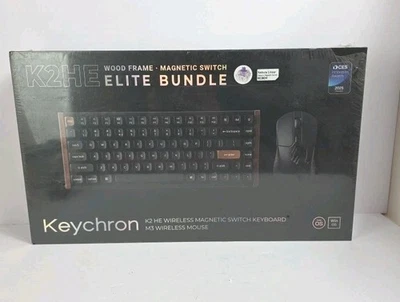 Keychron K2 HE Keyboard and M3 Lite Mouse Wireless Elite Bundle New Sealed  - Image 1 of 4