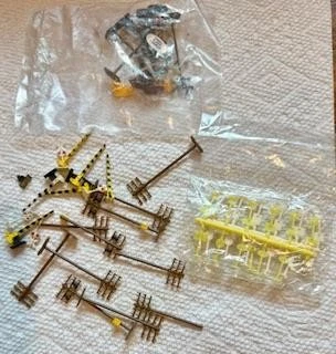 N scale Parts - Assorted group of layout signs & telephone poles - Image 1 of 1