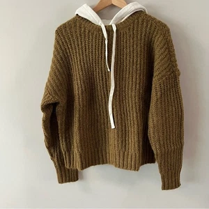Offline by aerie gerippter Kapuzenpullover Damen Gr. Small braun - Bild 1 von 9