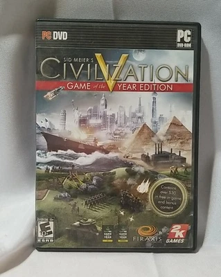 Sid Meier's CIVILIZATION V Game Of The Year Edition  PC DVD ROM - Image 1 of 4