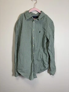 Ralph Lauren Boys Size Large 14/16 Green And Blue Check - Picture 1 of 4