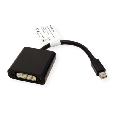 Mini DisplayPort-DVI Adapter, Mini DP Stecker - DVI Buchse - Bild 1 von 4