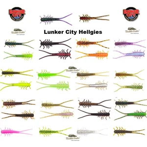 Lunker City HellGies 3" alle Farben Creature Bait Drop Shot Barsch Forelle