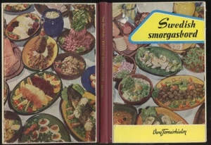 VINTAGE 1964 SWEDISH SMORGASBORD ETHNIC RECIPE COOKBOOK FISH MEAT VEGGIES SAUCES - Picture 1 of 3