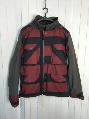 Burton Ronin Dry Ride Vintage Snowboard Jacket Mens Sz M Hooded Full Zip Pocket - image 1 of 4