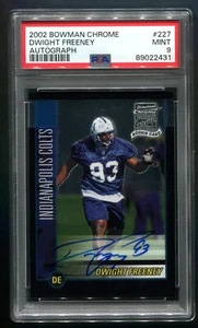 2002 Bowman Chrome Dwight Freeney RC AUTO #227 PSA 9 MINT HOF - Picture 1 of 2