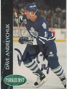 DAVE ANDREYCHUK - 1992-93 Parkhurst - Toronto Maple Leafs - original signiert - Bild 1 von 1