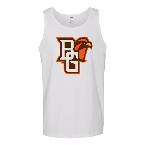 BGSU Falcons Bowling Green State University Primary Logo Sports Tank Top - White Cover