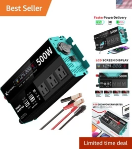 Versátil inversor de onda sinusoidal modificado de 500 W con carga rápida para vehículos - Imagen 1 de 9