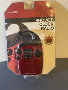 Trademark Water Resistant Shower LCD Digital Clock Radio Model 8512