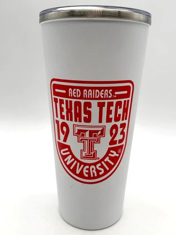 Texas Tech Red Raiders Stainless Steel Coffee Travel Tumbler & Lid 16.9 fl oz Cover
