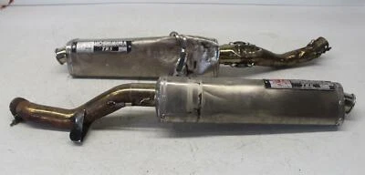 03-06 KAWASAKI Z1000 LEFT RIGHT YOSHIMURA MUFFLER EXHAUST PIPE COVERS PAIR - Image 1 of 4