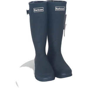 Barbour Women's Navy Wellington Rain Boots - Size 10M US 42EU - Picture 1 of 6