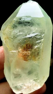 96g Natural Phantom 'Green Ghost' Lemuria QUARTZ Crystal Point & dendrite q516 - Picture 1 of 7