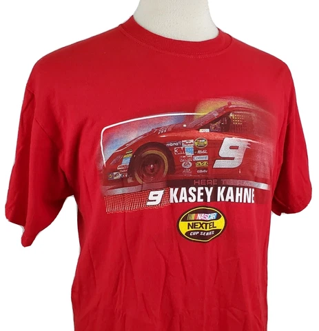 Kasey Kahne #9 Dodge T-Shirt Large NASCAR 2006 Nextel Cup Series Double Sided Cover