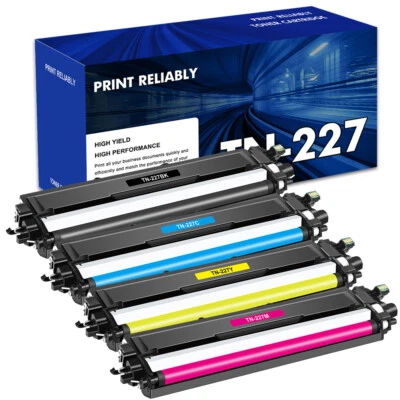 Lote Tóner TN227 Compatible con Brother TN223 MFC-L3750CDW HL-L3270CDW L3290CDW Foto 1 de 4