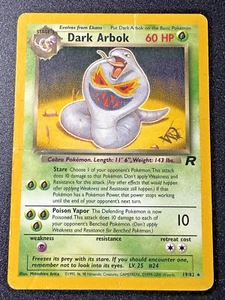 Gold W Dark Arbok 19/82 Team Rocket WoTC Promo Pokemon Card Rare HP - Picture 1 of 14