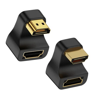 U-Shape 4K 8K HDMI to HDMI Adapter 2.1 UHD HDMI Male to 180 Degree HD New - Image 1 of 4