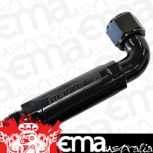 Aeroflow AF64-4100BLK -12AN 90 Deg to Inline Filter For Use with Dry Sump Pans - Bild 1 von 2
