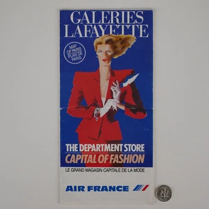 1984 Galeries Lafayette Brochure & Paris Map Department Store Capital Of Fashion - Picture 1 of 11
