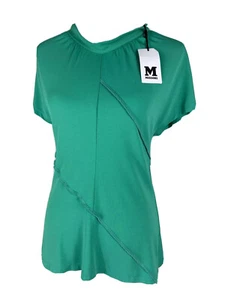 Missoni (S) Damen Top Grün Meeresschaum Stretch T-Shirt Sortierarm Neu mit Etikett - Bild 1 von 7