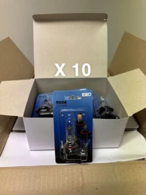 (10) PACK Headlight Bulb-Standard Lamp - Blister Pack Front Eiko 9006-BP - Image 1 of 4