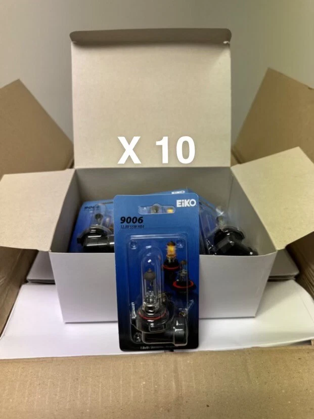 (10) PACK Bombilla Faro - Lámpara Estándar - Paquete Blister Delantero Eiko 9006-BP Foto 1 de 4