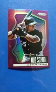 2022 Panini Prizm Frank Thomas #OS-3, Old School Purple Prizm Parallel
