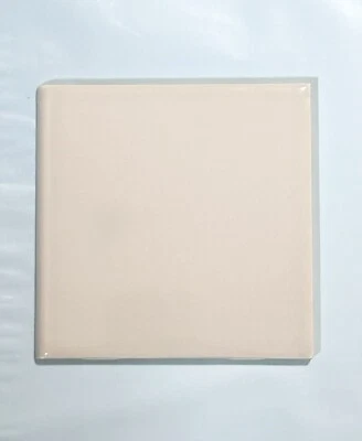 2 Atco Vintage 4-1/4" NOS Glossy Pale Pink Beige Bullnose Ceramic Wall Tile MCM - Image 1 of 4