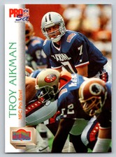 1992  Pro Set #401 Troy Aikman Dallas Cowboys