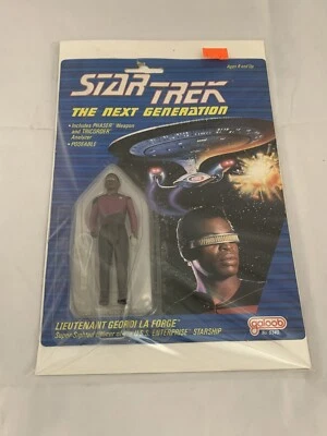 Figura Galoob Star Trek The Next Generation LT 1988 GEORDI LA FORGE - NUEVA SELLADA Foto 1 de 4