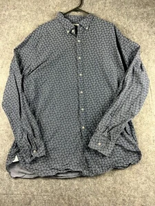 MJB Mens Button Down Shirt Long Sleeve Size 3XL Blue Regular Fit Casual Cotton - Picture 1 of 8