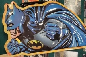 VINTAGE BATMAN LUNCH BOX KIT 11" 2000's   SHAPE OF BATMAN - Picture 1 of 10