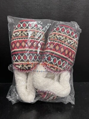 NUEVAS acogedoras zapatillas de punto forradas de vellón para mujer Foto 1 de 4