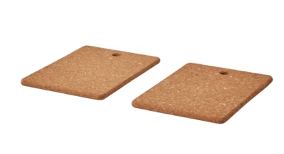 Pack of 2 IKEA HEAT Pot Stand, Cork, 23x17 cm, 9 1/16"x6 11/16" Kitchen Items - Image 1 of 4